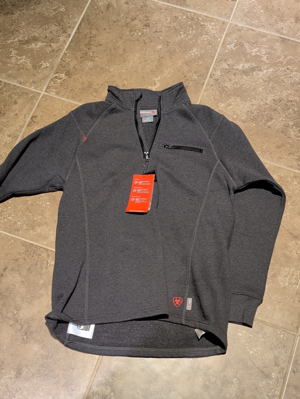 Ariat Women's s Dark Charcoal Half-Zip Shirt Jacket